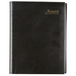 Cumberland Norwich Diary A4 Day To Page Black 