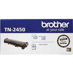 Brother TN-2450 Toner Cartridge High Yield 3,000 Page Black