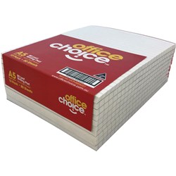 Office Choice Writing Pad A5 White - Pack of 10 