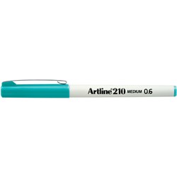 Artline 210 Fineliner Pen Medium 0.6mm Turquoise Pack Of 12