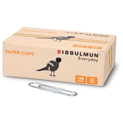 Bibbulmun Paper Clip 33mm Large Pack of 100