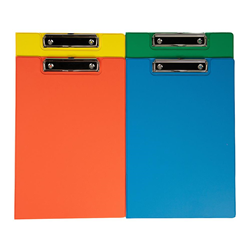 CLIPFOLDER GNS A4 W/POCKET BRIGHT ASST