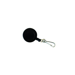 BADGE REEL CLIP ON BLACK KEVRON ID 1021